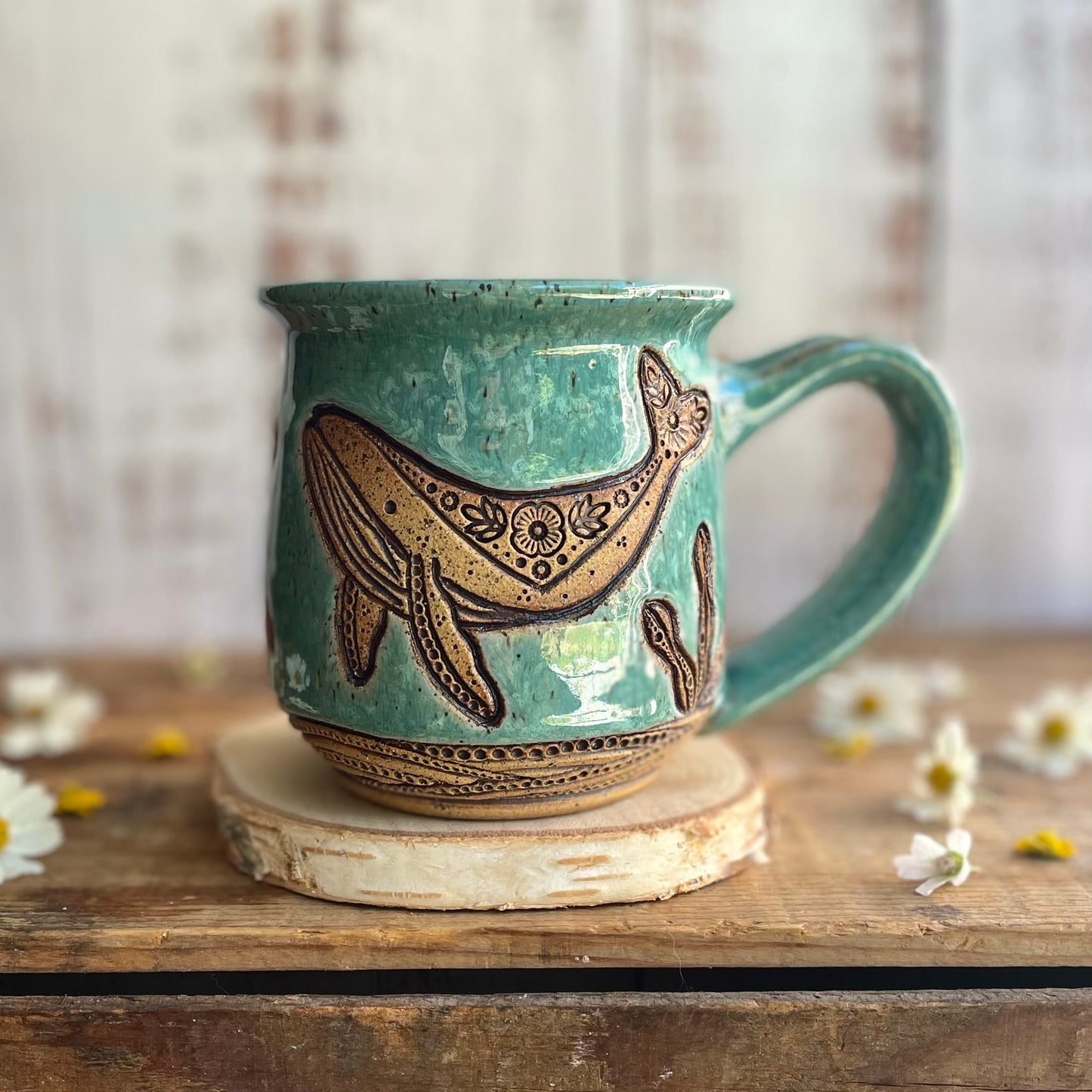 3. 18oz. Pair of Whales Mug