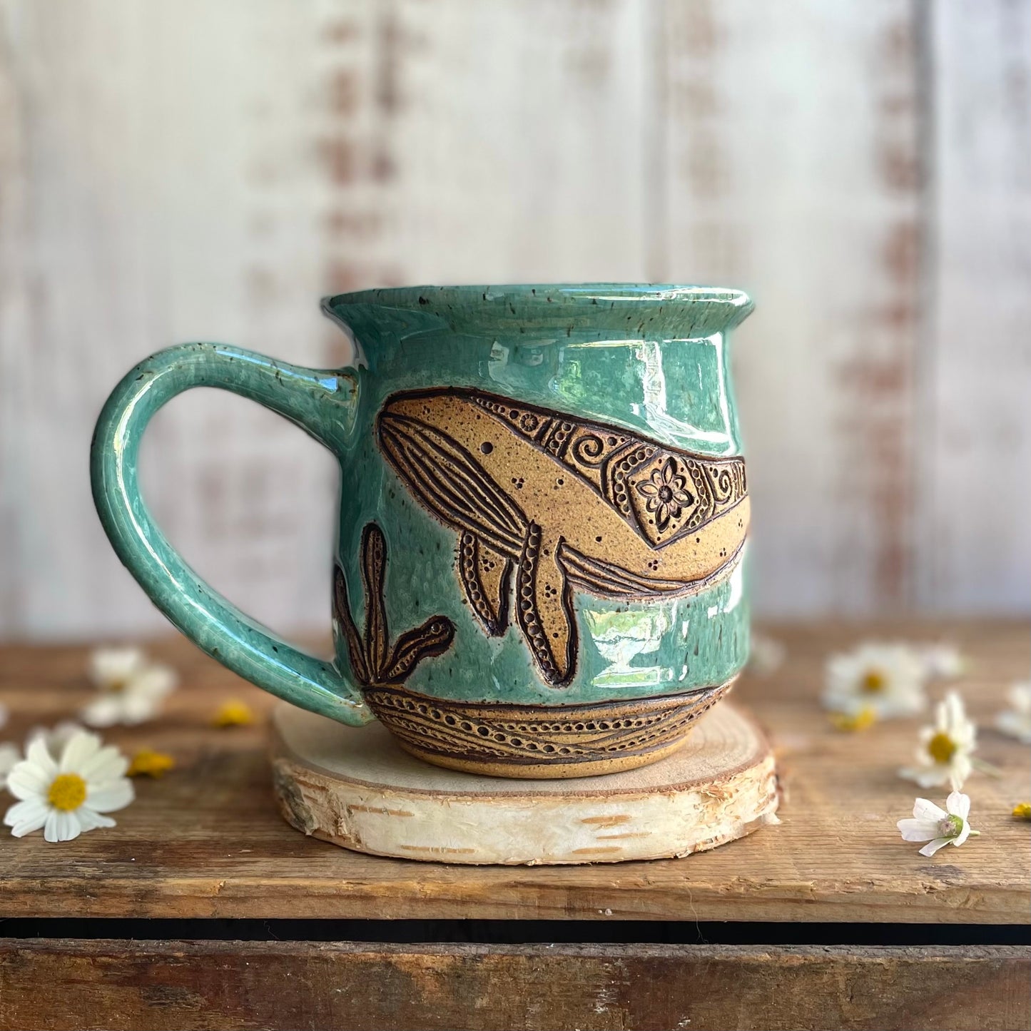 3. 18oz. Pair of Whales Mug