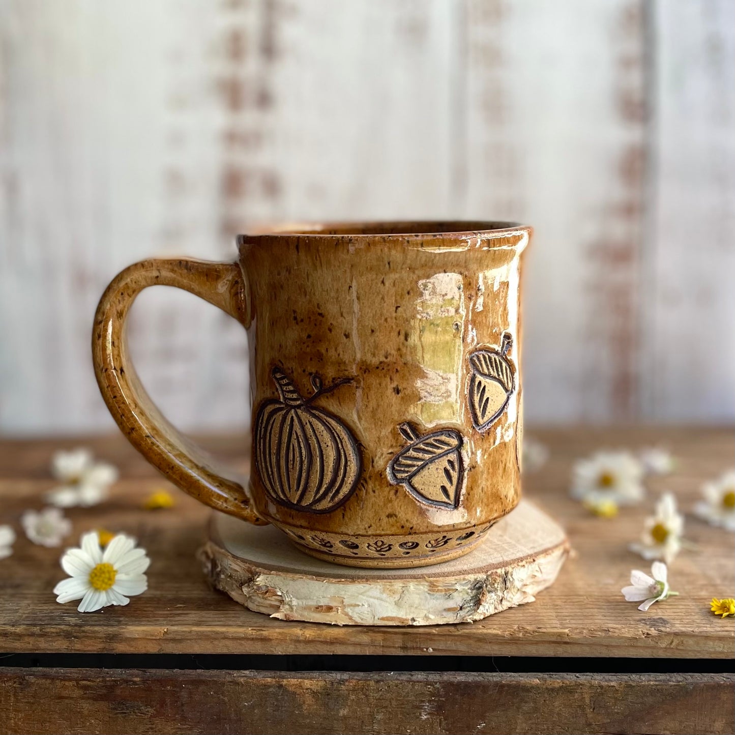 14. 16oz. Pumpkin and Acorn Mug