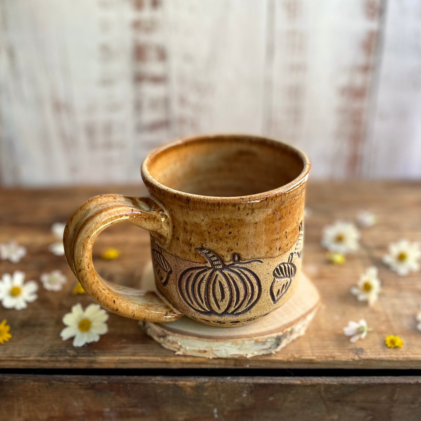 18. 16oz. Pumpkin and Acorn Mug