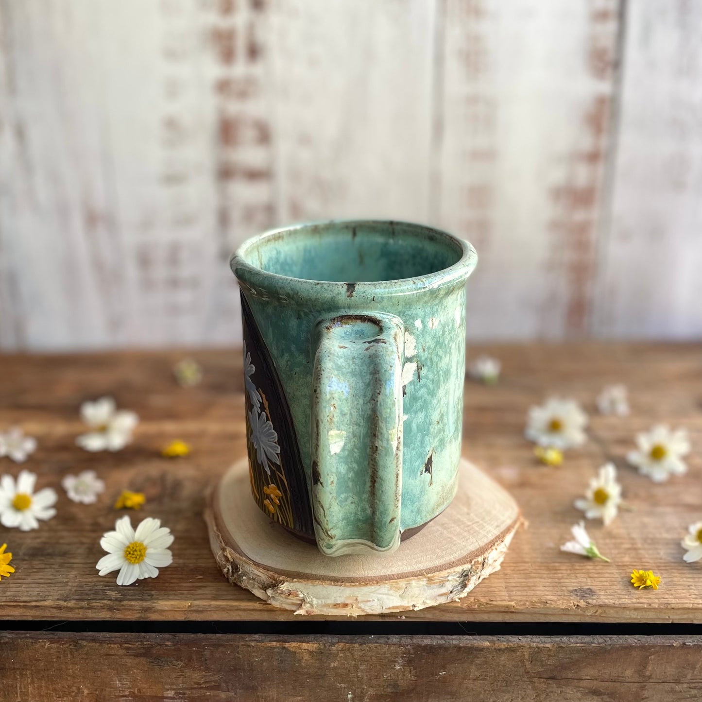 20. 16oz. Honeybee and Wildflower Mug