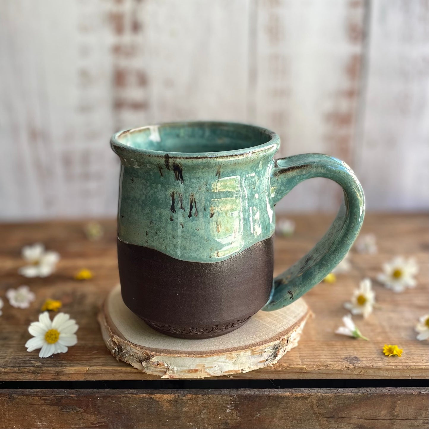 22. 16oz. Fox and Wildflower Mug