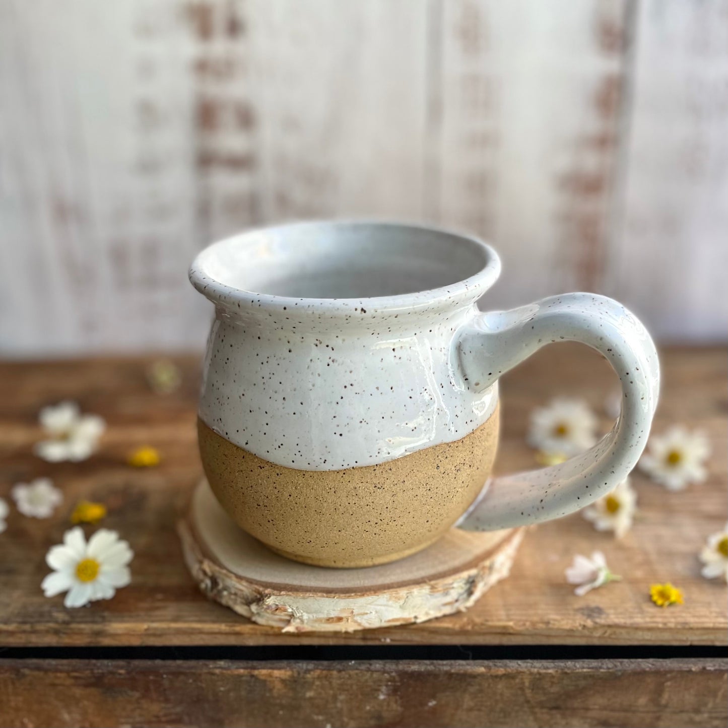 28. 18oz. DISCOUNTED Monarch and Wildflower Mug