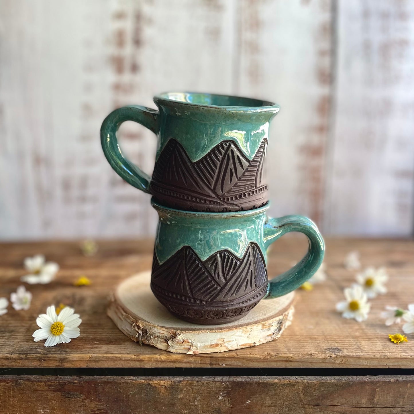 38. Set of Two 5oz. Mountain Espresso Mugs