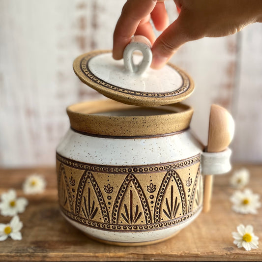 DISCOUNTED Mandala Jar with Scoop