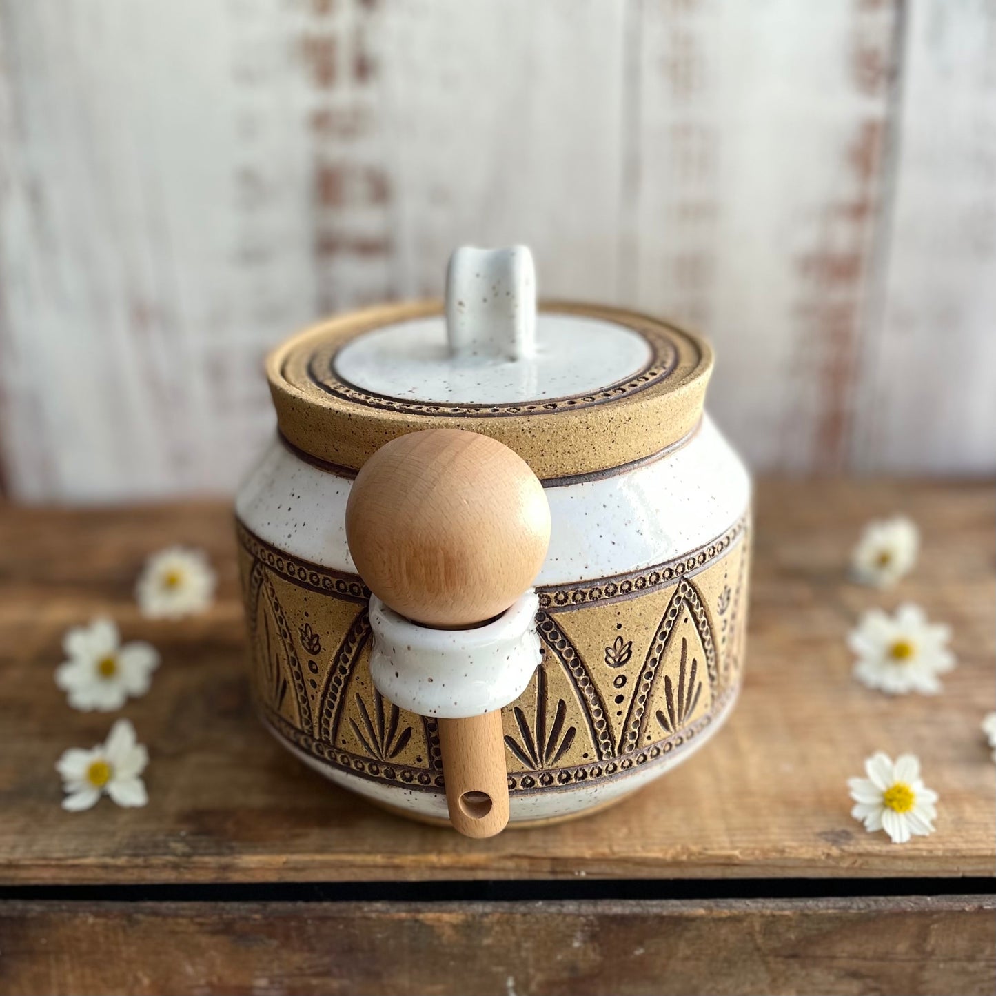 DISCOUNTED Mandala Jar with Scoop