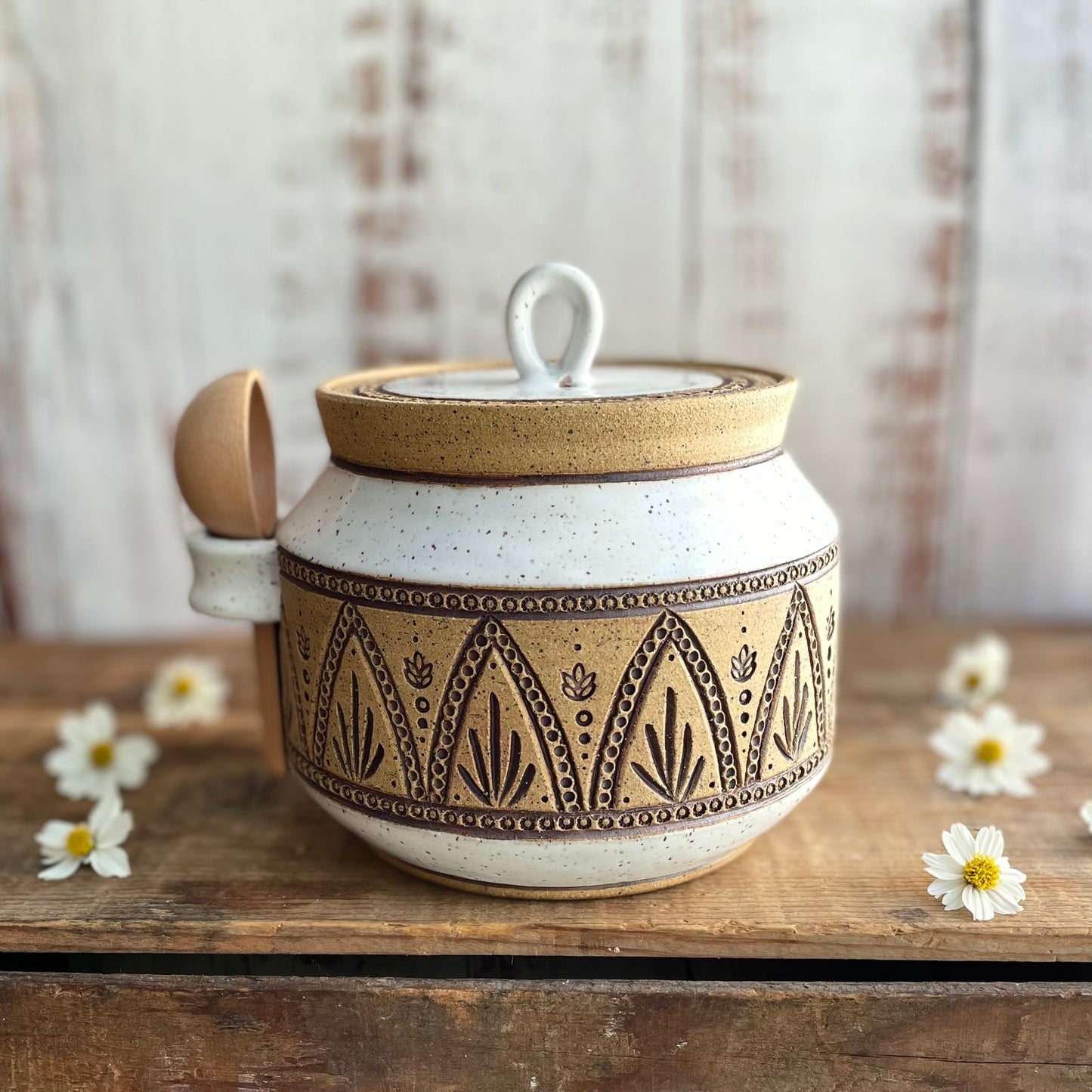 DISCOUNTED Mandala Jar with Scoop