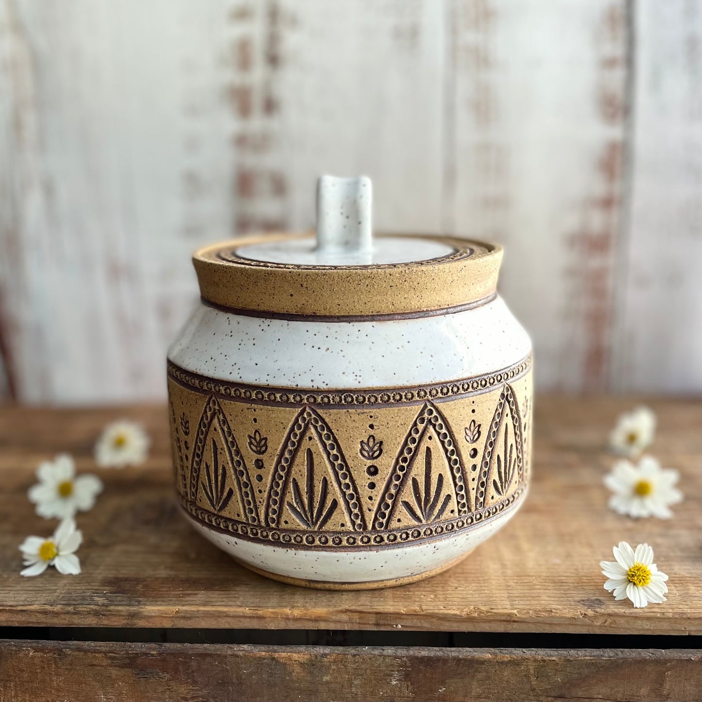 DISCOUNTED Mandala Jar with Scoop